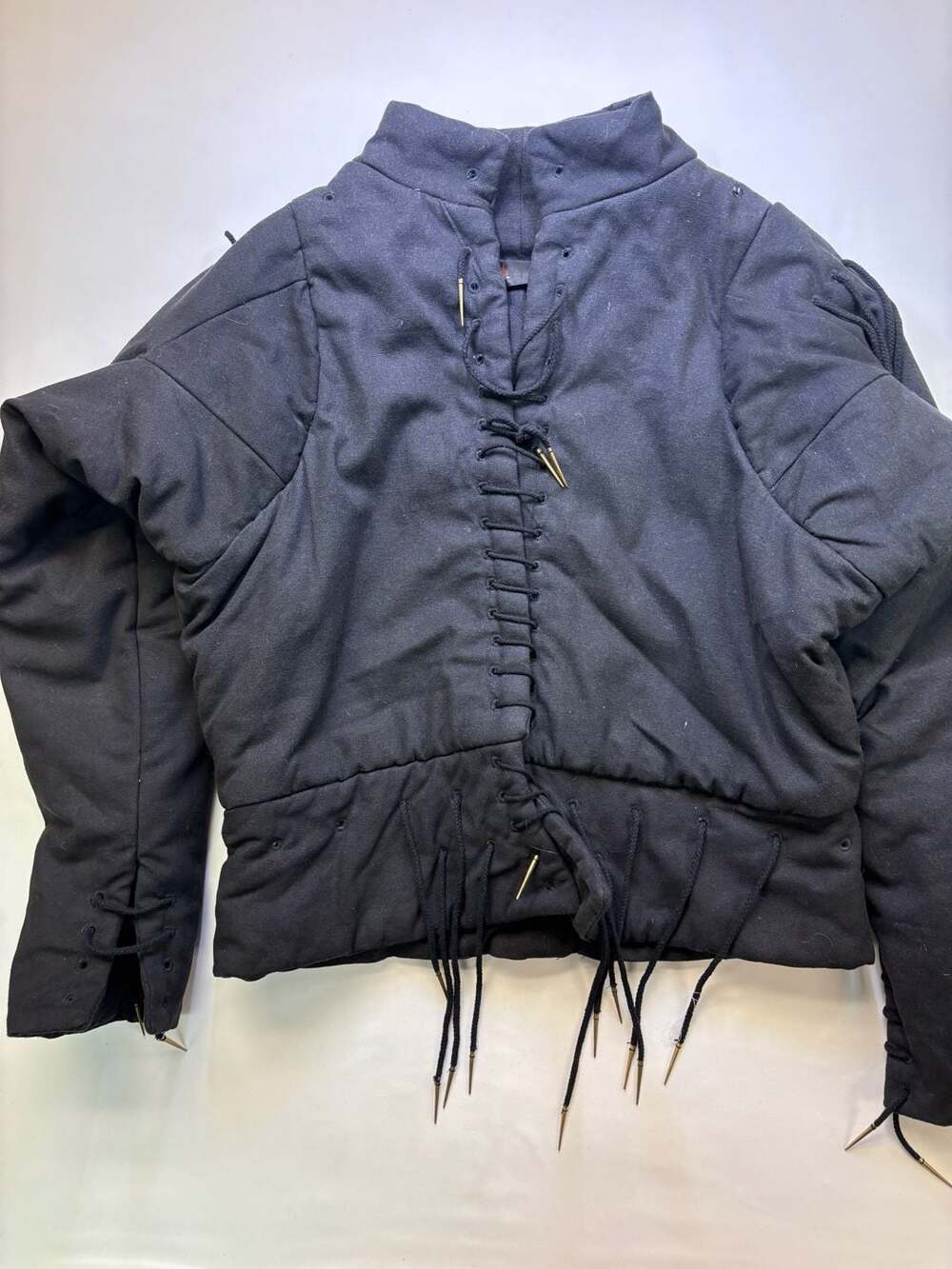 Lord Of Battles Tudor Canvas Armour Jerkin Size XL 56/58 Black